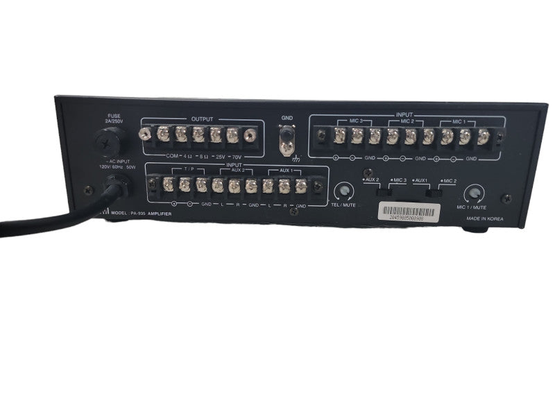 Inter PA-935 Amplifier 120V-60hz 40W