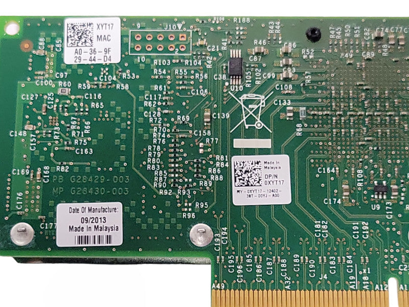 DELL Intel 10Gb SFP+ Dual Port PCI-e Network Adapter Card 0XYT17, FH _