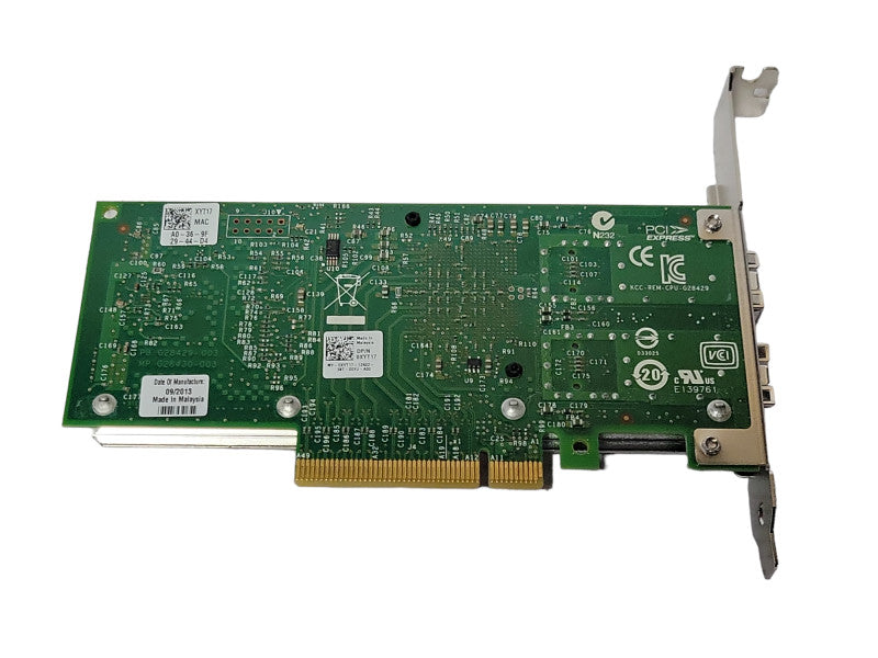 DELL Intel 10Gb SFP+ Dual Port PCI-e Network Adapter Card 0XYT17, FH _