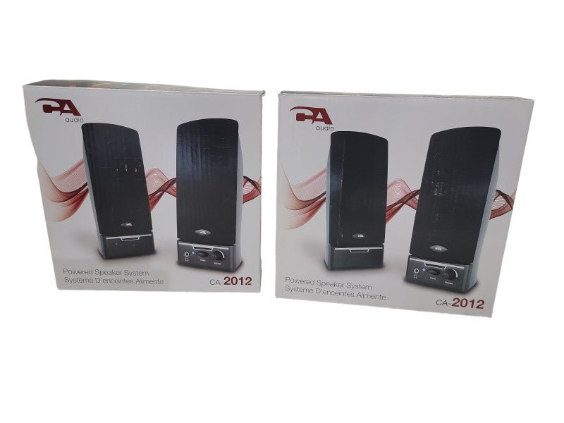 2 Pairs of Cyber Acoustics CA-2012 Computer Speakers | Open Box Like New