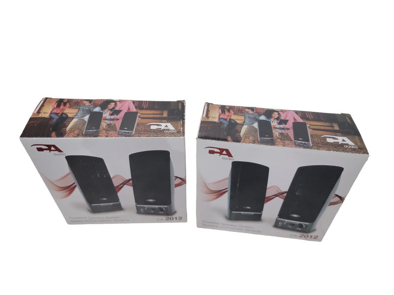 2 Pairs of Cyber Acoustics CA-2012 Computer Speakers | Open Box Like New