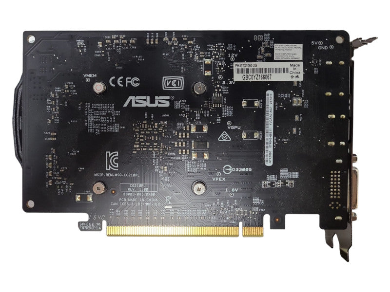 Asus NVIDIA Geforce GTX 1050 2 GB GDDR5 PCI Express 3.0 x16 Video Card