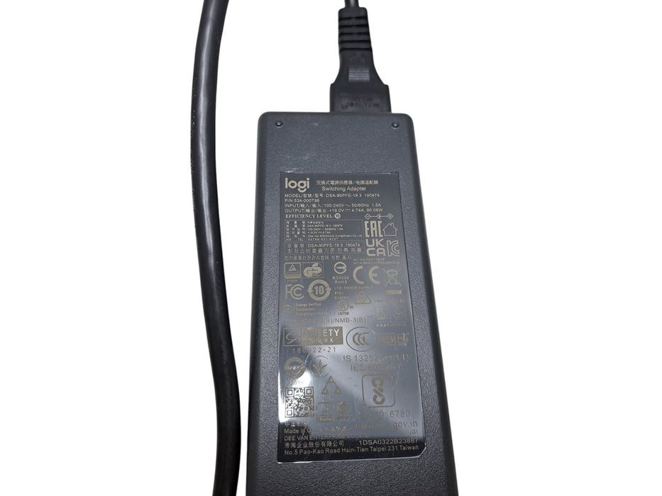 Logitech DSA-90PFE-19 2 190474 19V 4.74A 90W AC Power Adapter 534-000738