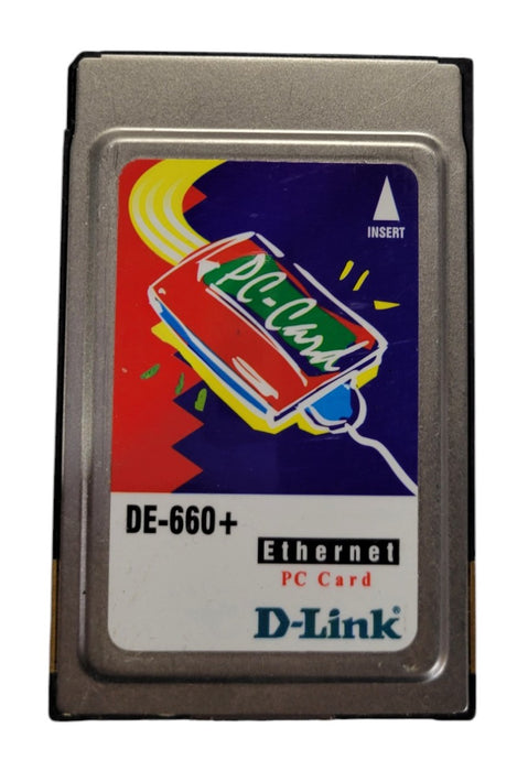 D-Link DE-660+ Ethernet PC Card 16-Bit PCMCIA Network Adapter