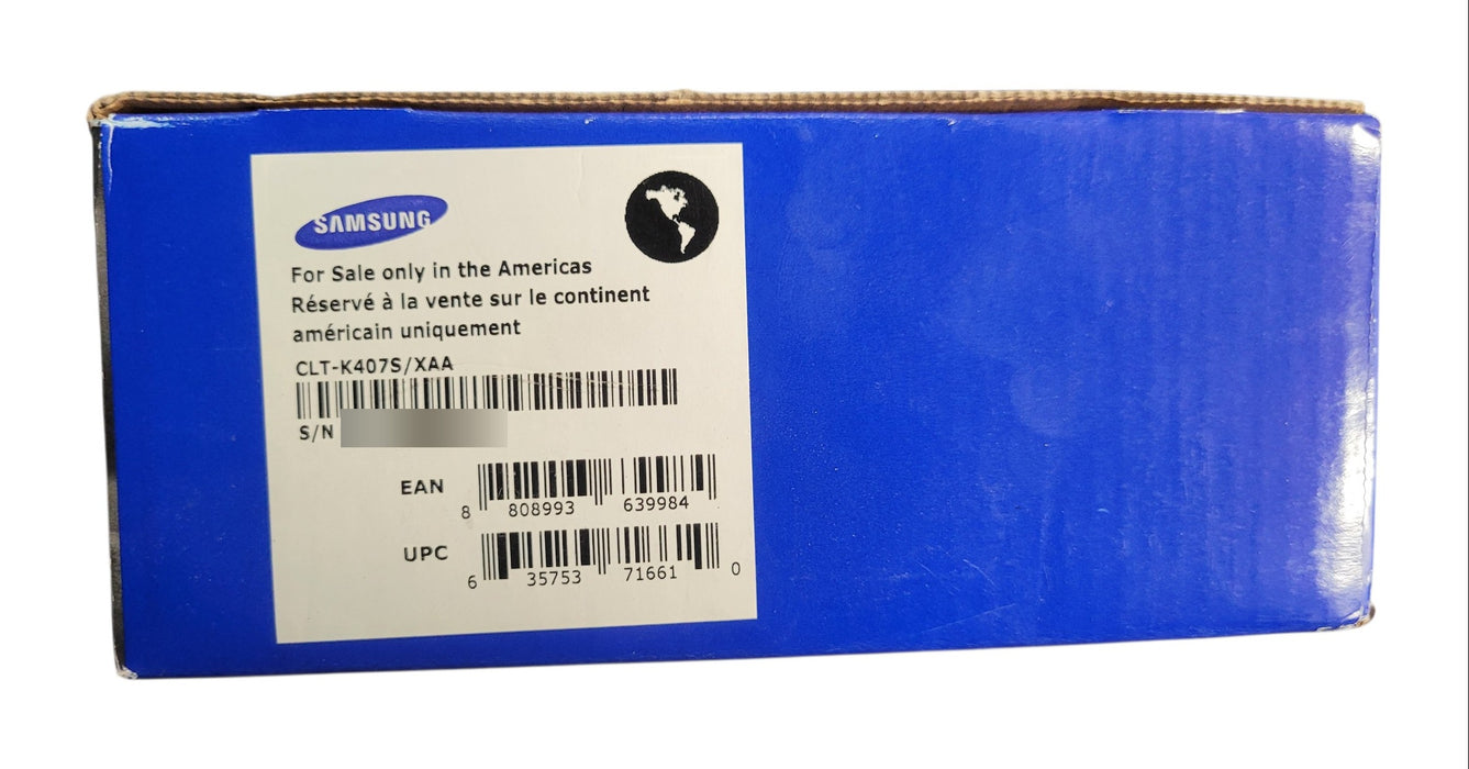 Samsung CLT-K407S/XAA Black Toner Cartridge for CLP-32x CLX-318x