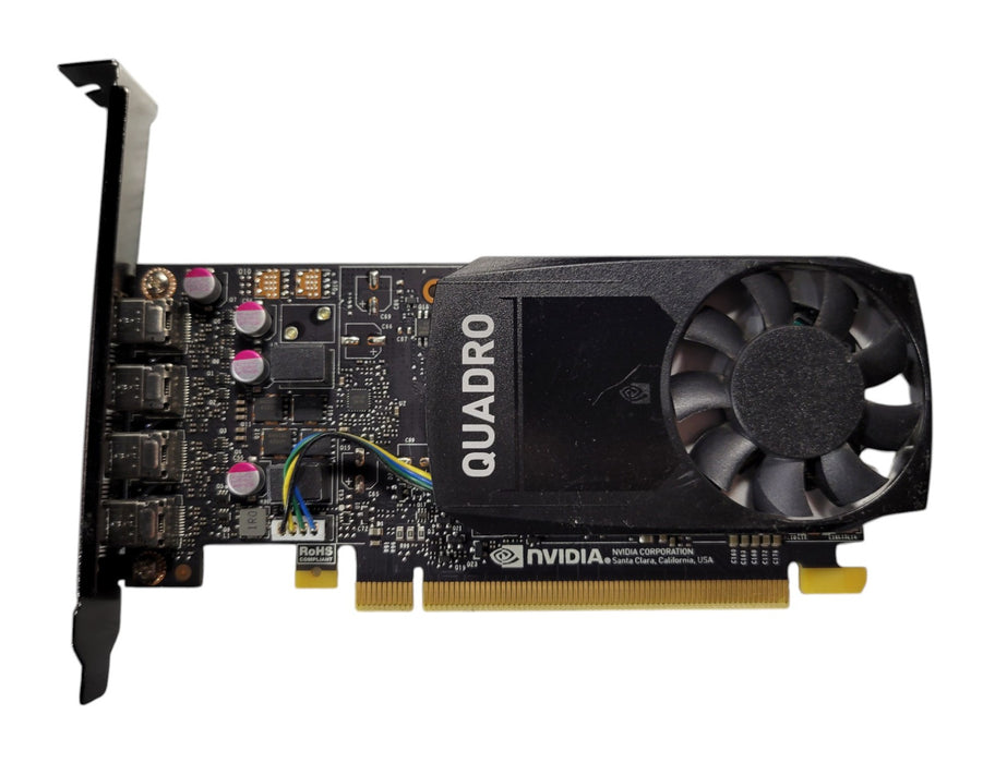 NVIDIA Quadro P1000 4GB GDDR5 Low Profile Graphics Card 4x Mini DisplayPort