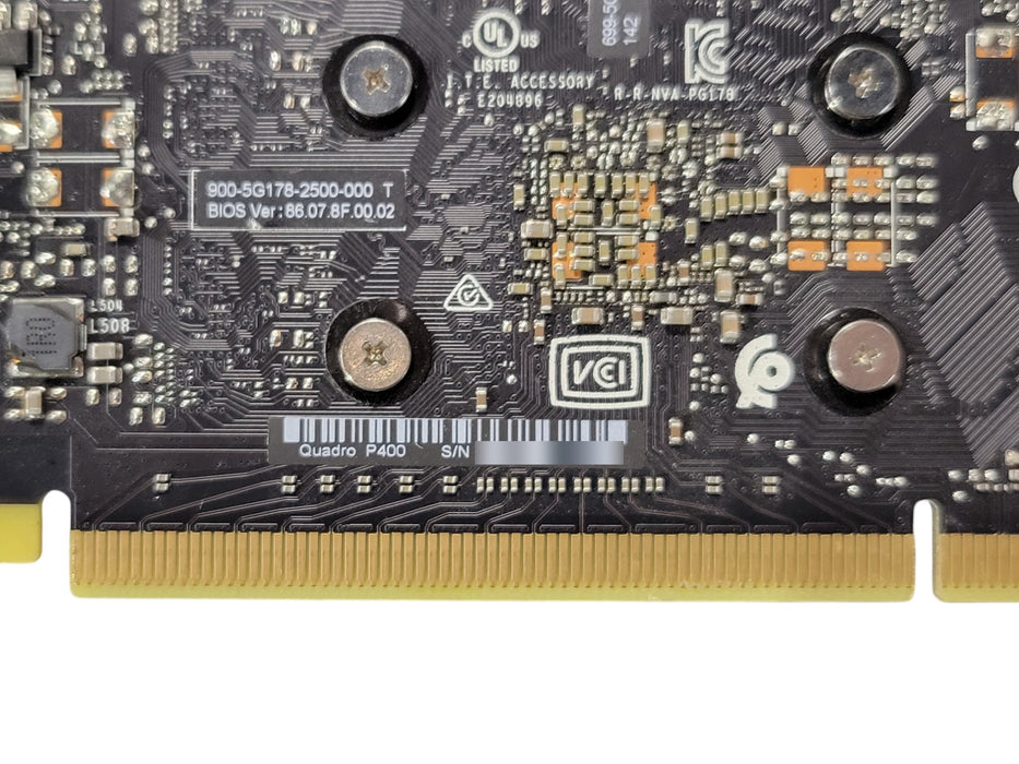 NVIDIA Quadro P400 2GB GDDR5 Low Profile Graphics Card - 3x Mini DisplayPort