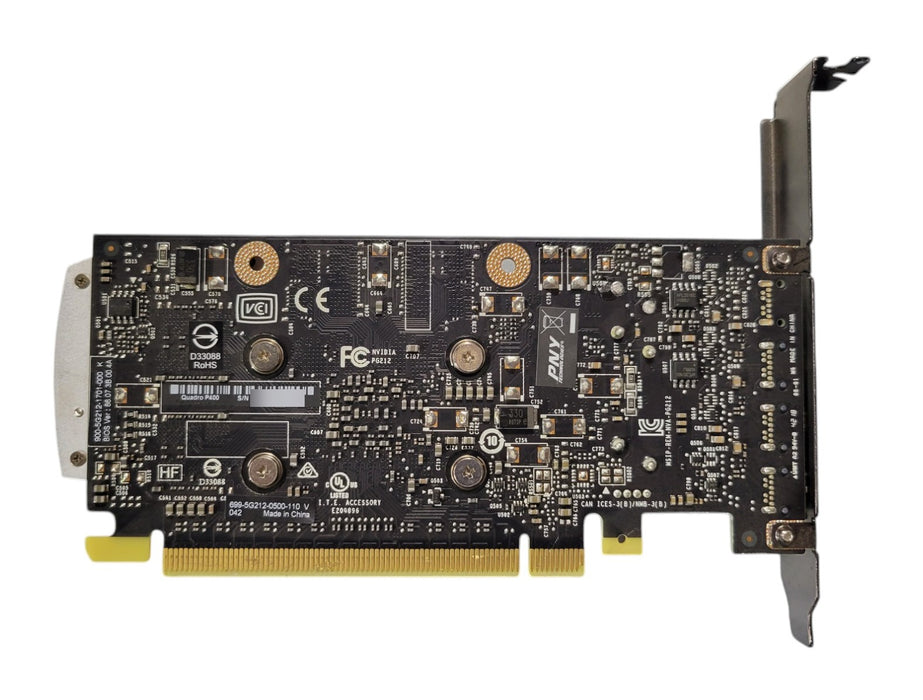 PNY NVIDIA Quadro P400 2GB GDDR5 Low Profile Graphics Card 3x Mini DisplayPort