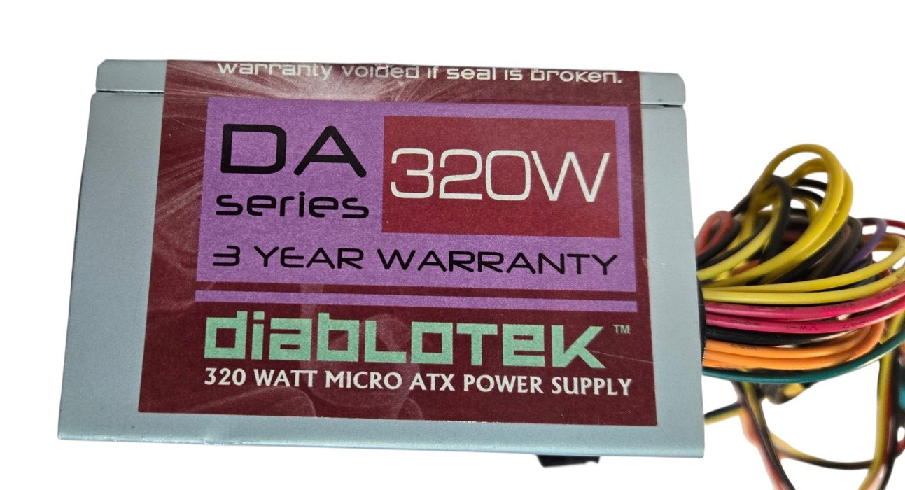 Diablotek PSDA320M DA Series 320W Micro ATX Power Supply