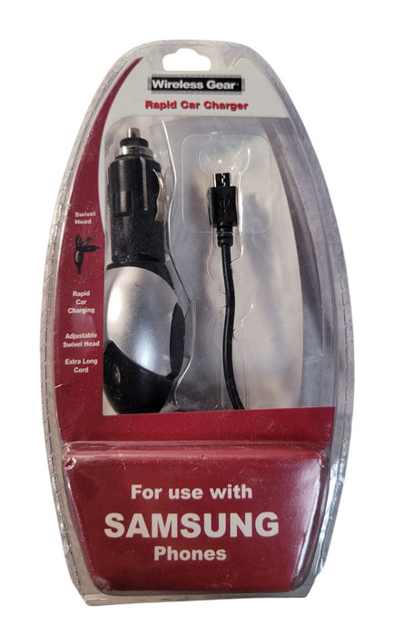 Wireless Gear G0047 Rapid Car Charger 6ft Micro USB for Samsung