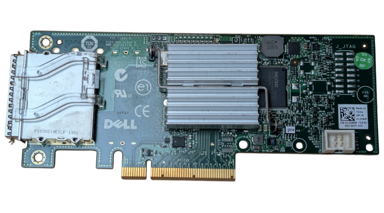 Dell 012DNW Dual-Port SFF-8088 Dell PERC H200E HBA 6Gb/s SAS/SATA PCIe Card