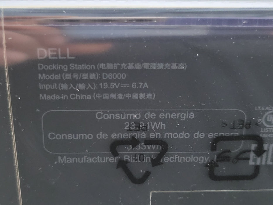 Open-Box Dell Universal Dock D6000 - USB-C USB 3.0 with Power Adapter
