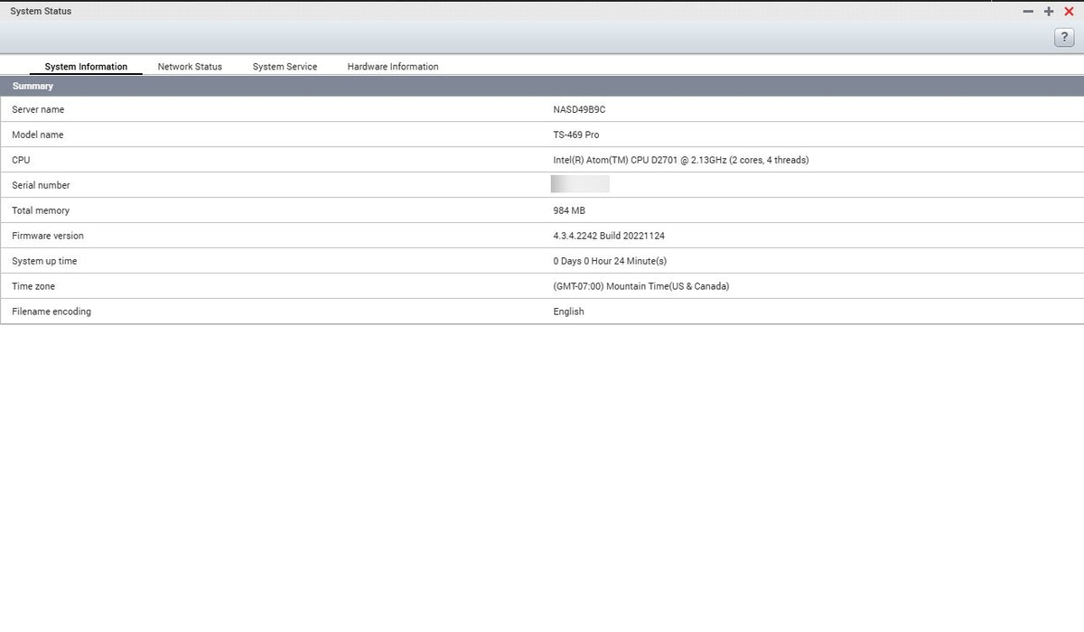 QNAP TS-469 Pro NAS Server - Intel Atom D2701 1GB RAM 4x 2TB HDD (8TB Total)