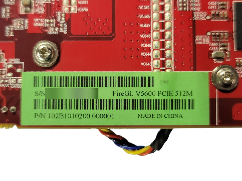ATI FireGL V5600 512MB PCIe Video Graphics Card 102B1010200 Dual DVI