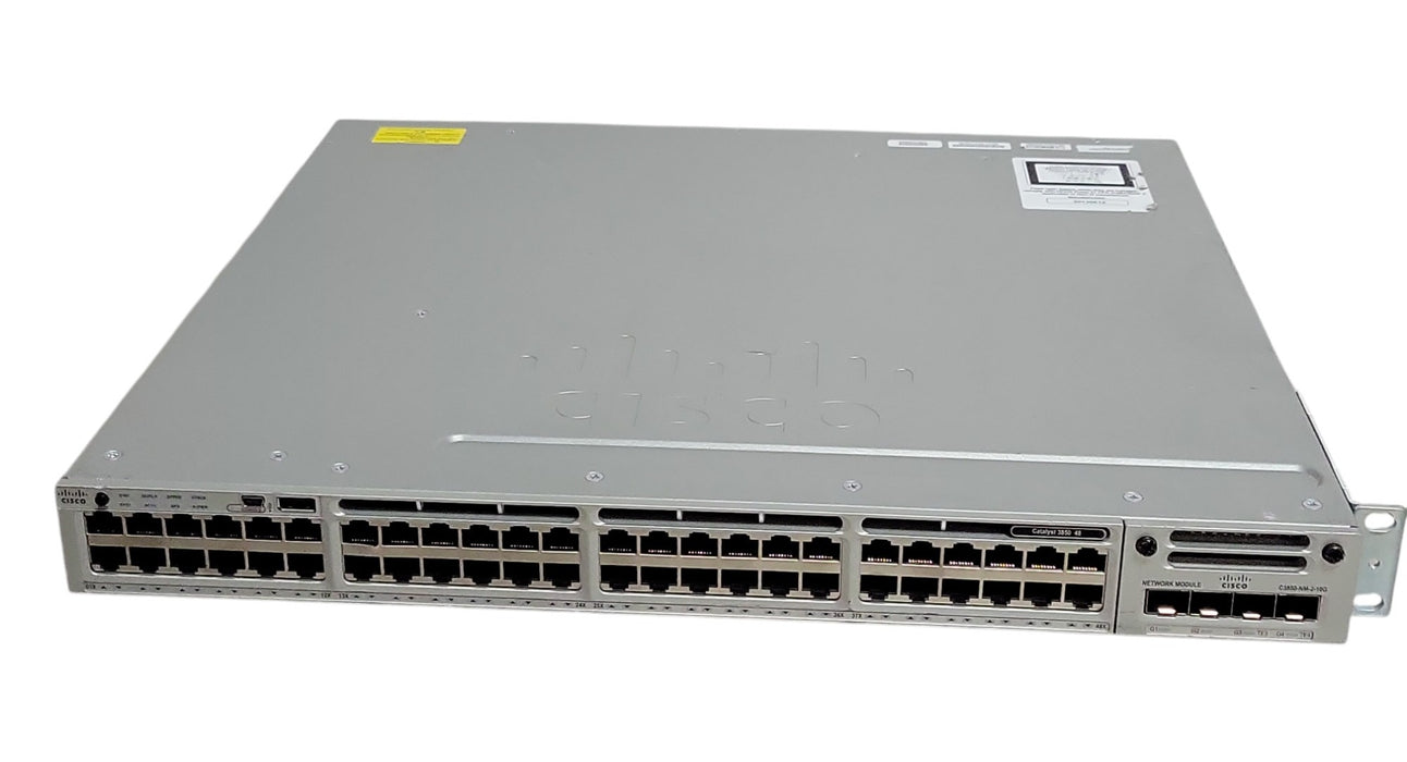 Cisco WS-C3850-48T-E - Catalyst 3850 48-Port Switch C3850-NM-2-10G 2x 350W PSU