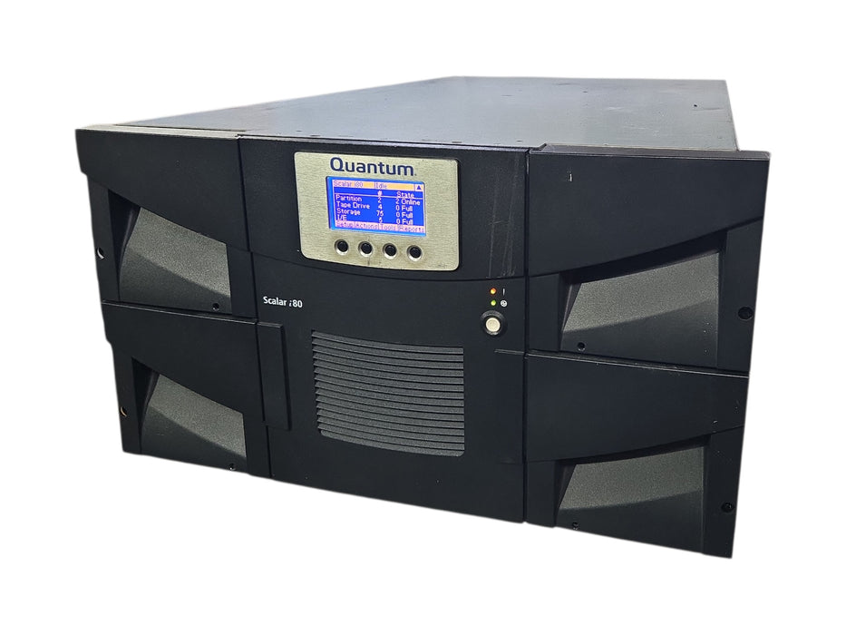 Quantum Scalar i80 Tape Library - 4x LTO-5 FC HH Tape Drives 2x PSU