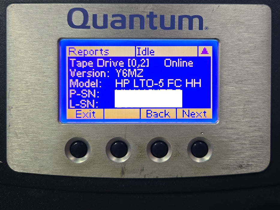 Quantum Scalar i80 Tape Library - 4x LTO-5 FC HH Tape Drives 2x PSU