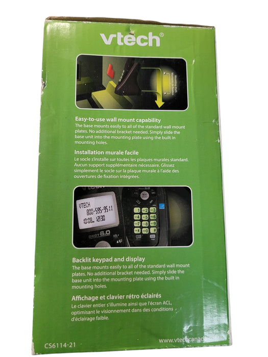 VTech CS6114-21 - 2 Handset DECT 6.0 Cordless Phone System