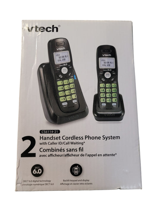 VTech CS6114-21 - 2 Handset DECT 6.0 Cordless Phone System