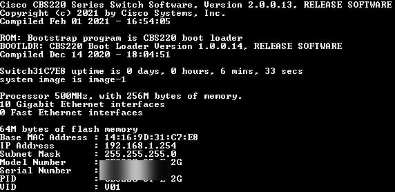 Cisco Systems Business CBS220-8T-E-2G Smart Switch