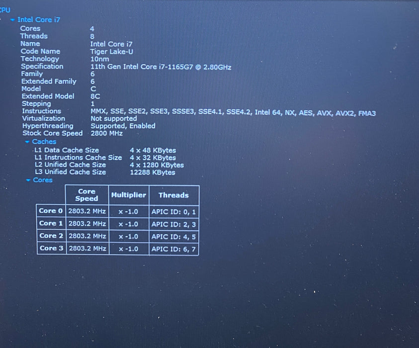 Lenovo ThinkPad X1 Carbon Gen 9 Intel Core i7-1165G7 2.80GHz 16GB RAM 256GB SSD