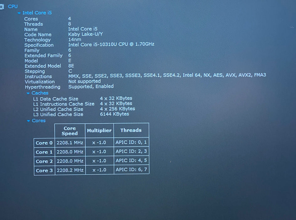 Lenovo ThinkPad T14 Gen 1 Intel Core i5-10310 1.70GHz vPRO 16GB RAM 256GB SSD