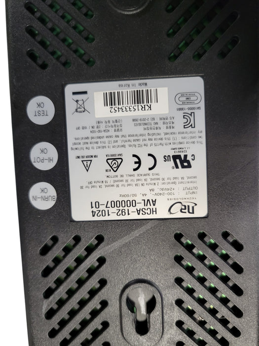 actiforce NAO HCSA-192-1024 AVL-000007-01 24V 8A Power Supply Adapter