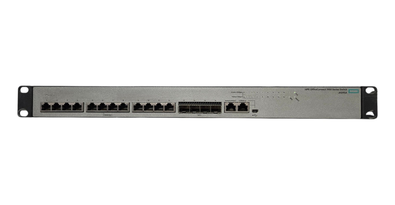 HPE OfficeConnect 1950-12XGT-4SFP+ JH295A 12-Port 10GBASE-T 4-Port 10GbE Switch