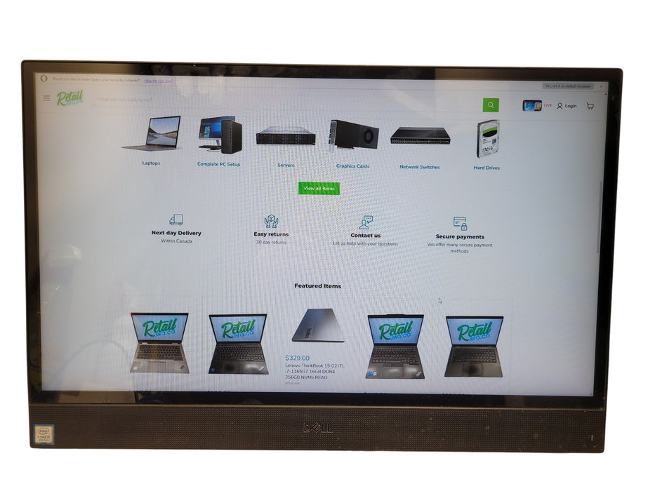 Dell OptiPlex 5270 AIO | i5-9500 @3.00GHz 8GB DDR4 256GB NVMe | NO STAND