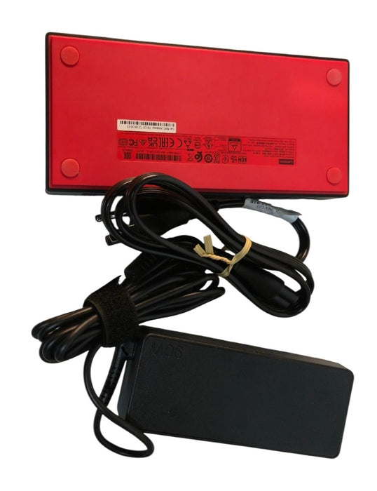 Lenovo ThinkPad Universal USB-C Dock 40AY0090US with 90W Power Adapter