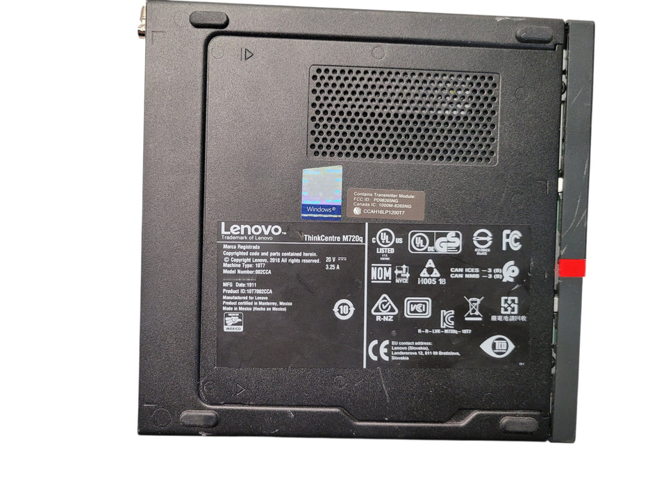 Lenovo ThinkCentre M720q |I5-8400T @1.70GHz 16GB DDR4 256GB NVMe