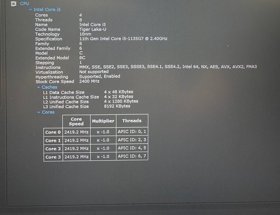 Lenovo ThinkPad E14 Intel Core i5-1135G7 2.40GHz 16GB RAM 256GB SSD