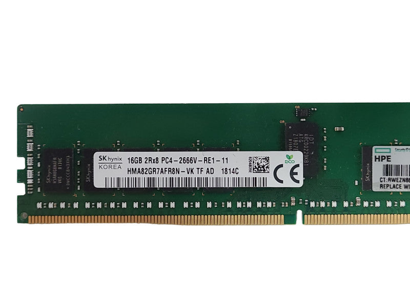 SK Hynix 16GB 2Rx8 PC4-2666V-RE1, DDR4 Server Memory Q