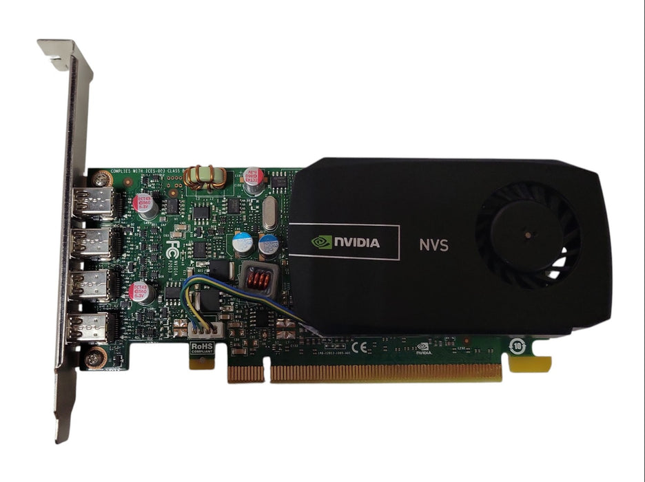 NVIDIA NVS 510 - 2GB GDDR3 4x Mini DisplayPort Graphics Card Full Height