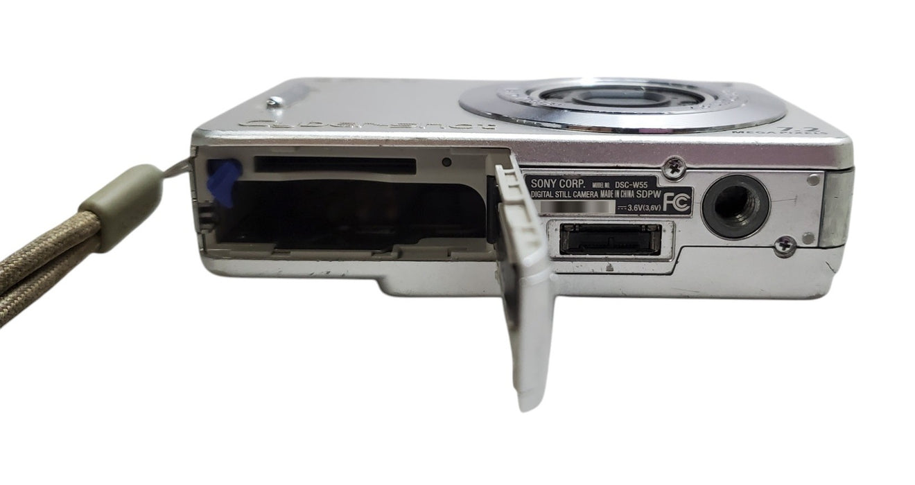 Sony Cyber-shot DSC-W55 7.2MP Digital Camera - No Battery (READ)