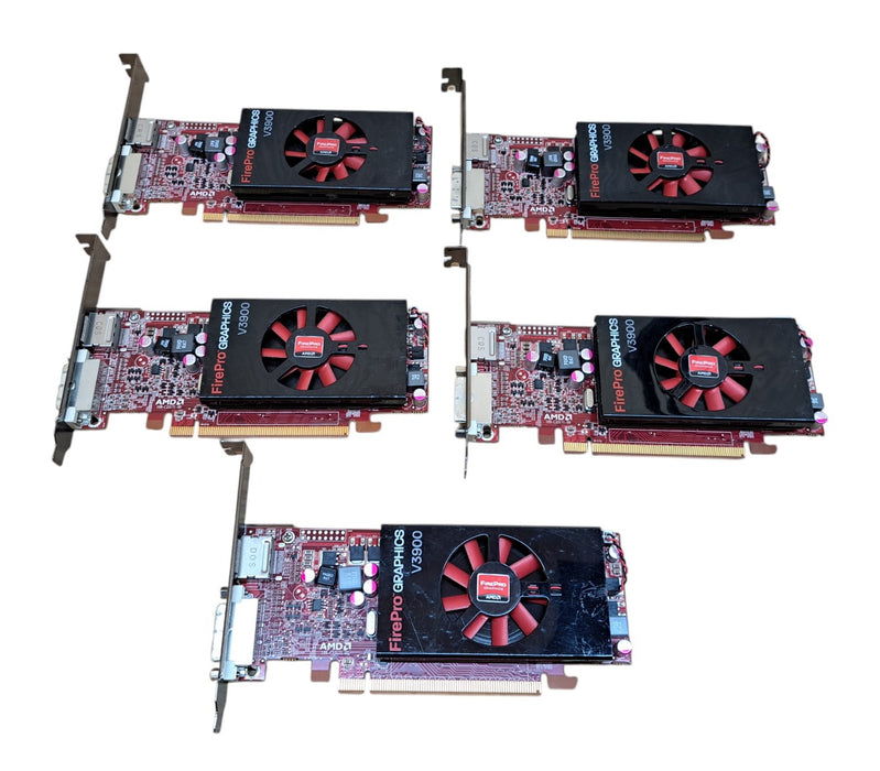 Lot of 5x AMD FirePro V3900 1GB GDDR3 Graphics Card