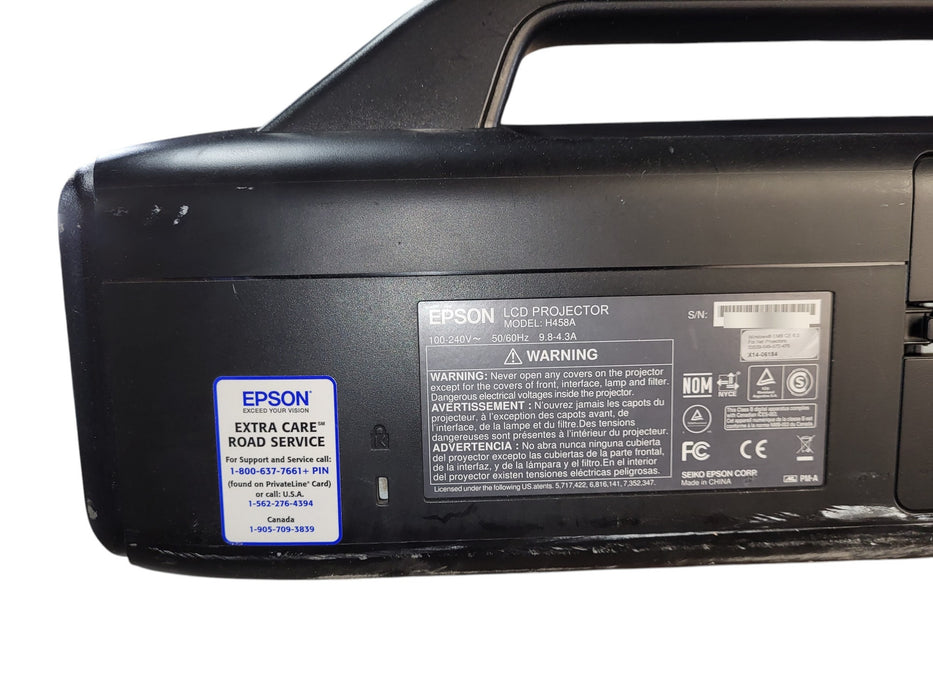 Epson PowerLite Pro Z8255NL 3LCD Projector Model H458A No remote