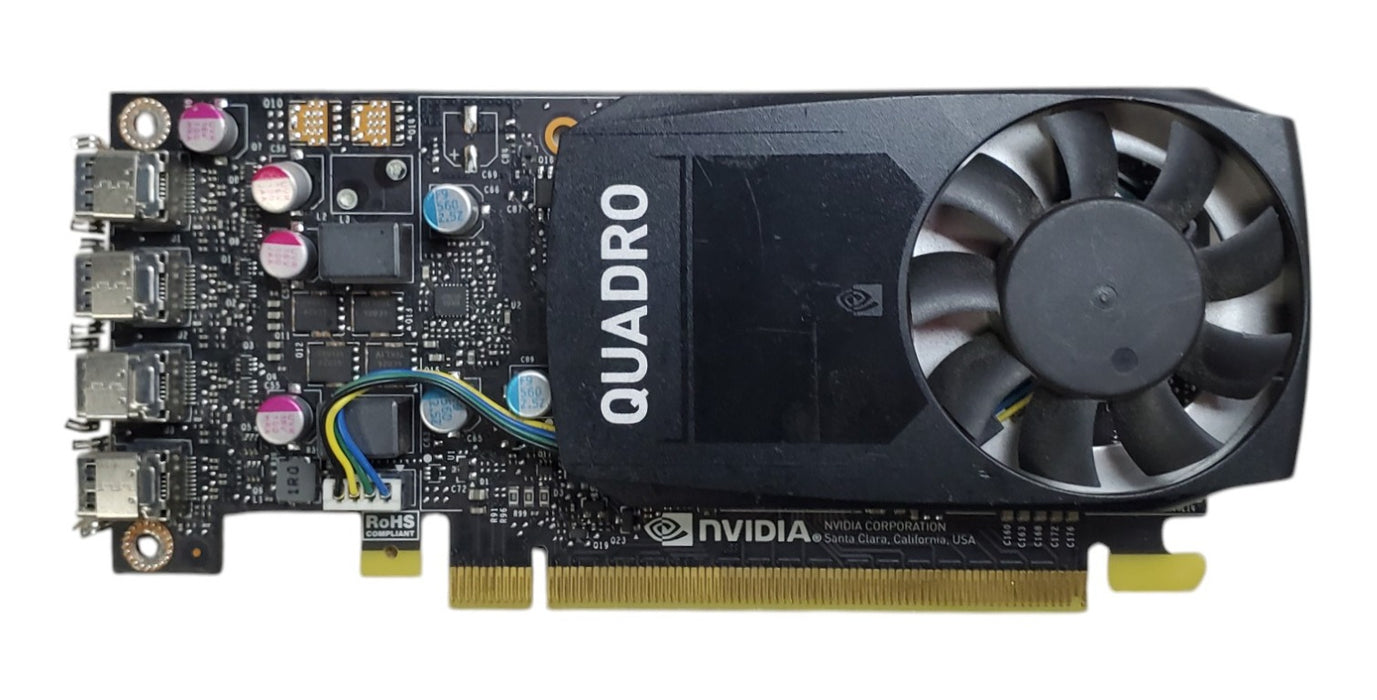 NVIDIA Quadro P620 2GB GDDR5 Graphics Card 4x MiniDP - No Bracket
