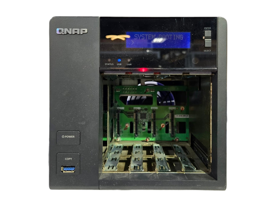 QNAP 4-Bay NAS Enclosure - 4x LAN HDMI USB 3.0 (READ)