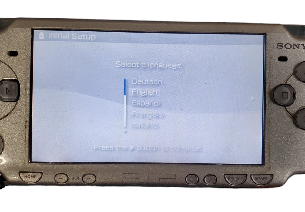 Sony PSP-2004 PlayStation Portable Handheld Console Silver - Console Only