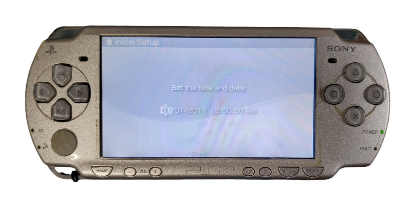 Sony PSP-2004 PlayStation Portable Handheld Console Silver - Console Only