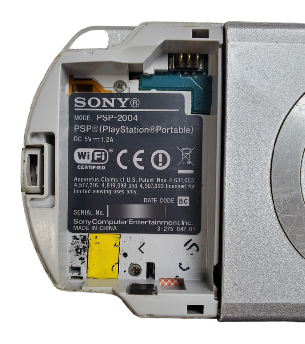 Sony PSP-2004 PlayStation Portable Handheld Console Silver - Console Only