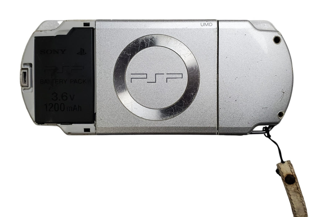 Sony PSP-2004 PlayStation Portable Handheld Console Silver - Console Only