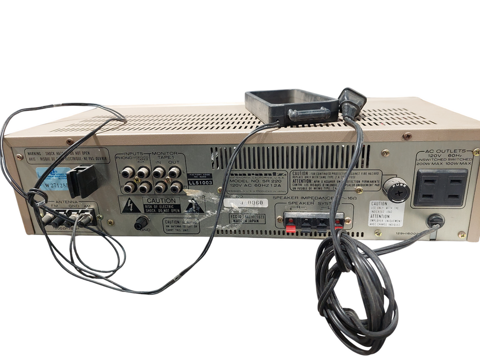 Vintage Marantz Model: SR220 Stereo Receiver