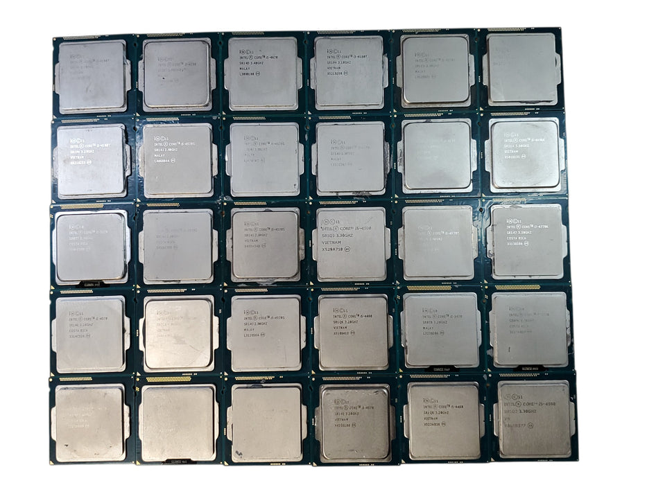 Lot of 180x, 2nd to 4th Gen i-series Desktop CPUs (CPU24-P6)
