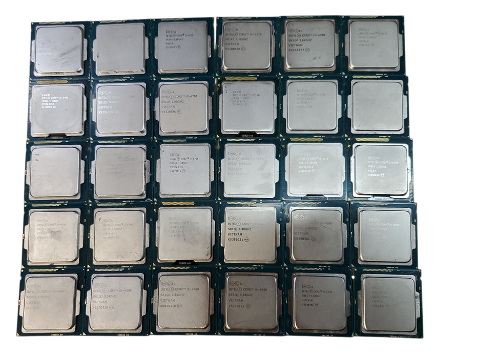 Lot of 180x, 2nd to 4th Gen i-series Desktop CPUs (CPU24-P6)