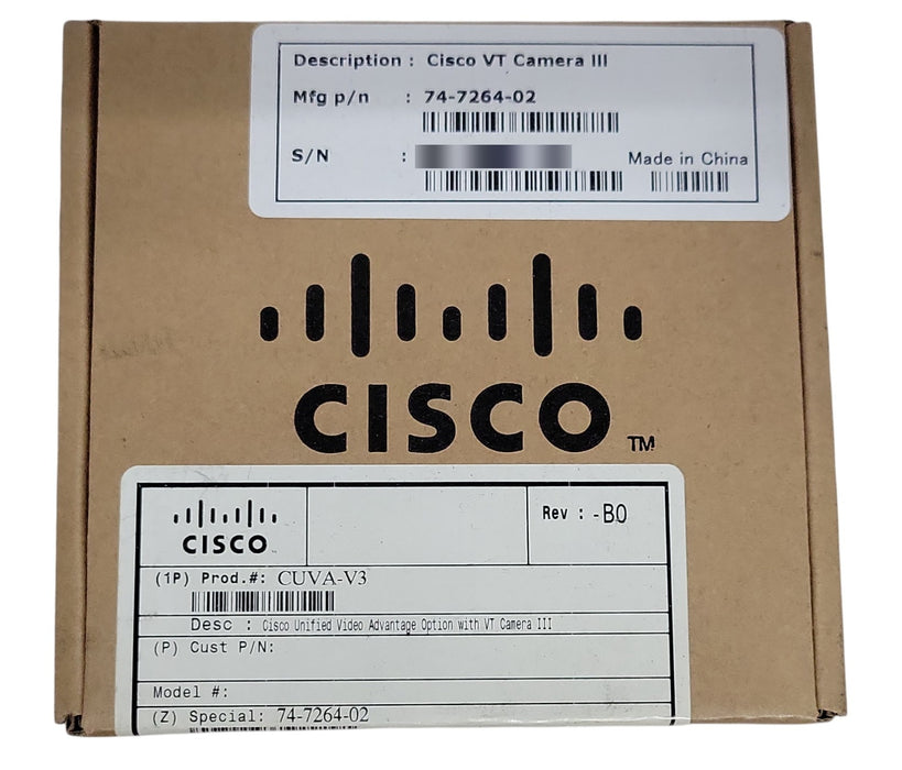 Cisco VT Camera III CUVA-V3 - USB Video Camera
