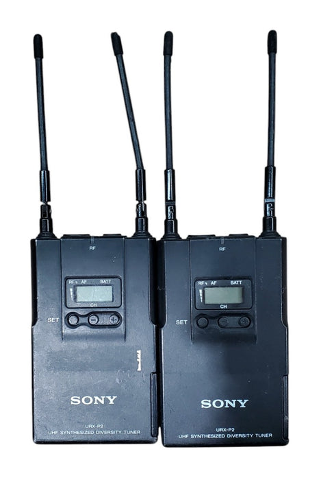 Lot 2x Sony URX-P2 UHF Synthesized Diversity Tuner *READ* (READ)