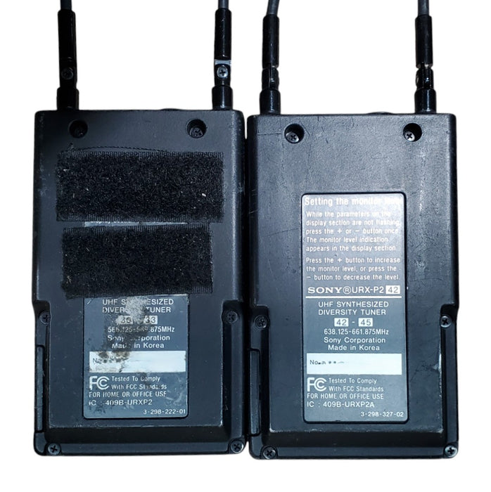Lot 2x Sony URX-P2 UHF Synthesized Diversity Tuner *READ* (READ)