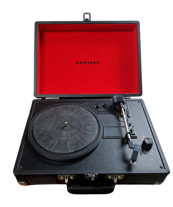 Crosley Cruiser CR8005A-BK - 3-Speed Portable Turntable Black